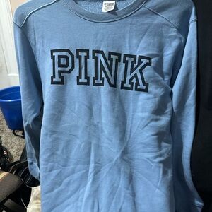 PINK Blue Long Sleeve Shirt